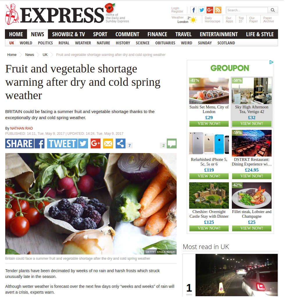 Daily Express Newspaper